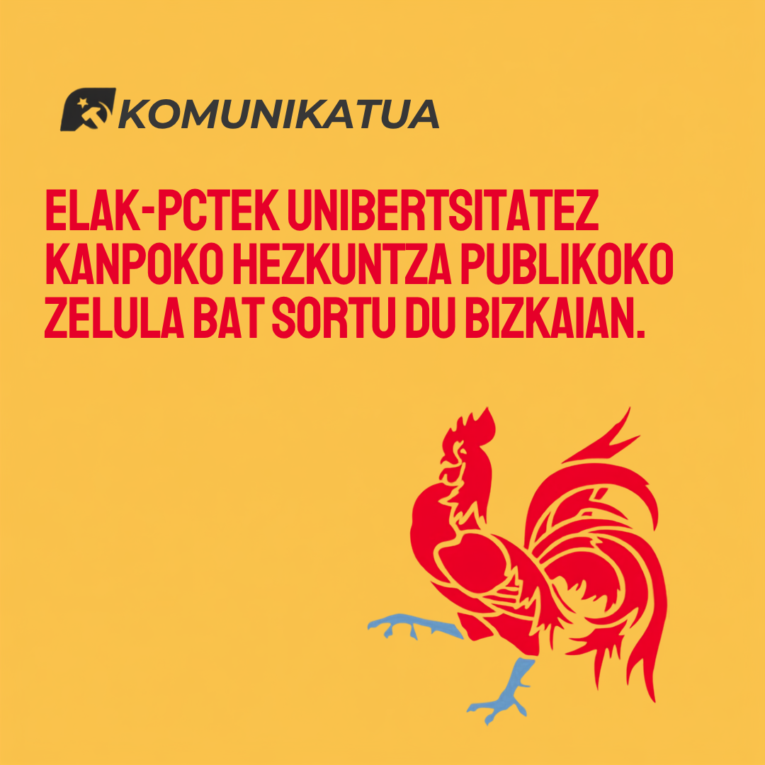 Unibertsitatez kanpoko hezkuntza publikoko zelula berria Bilbo Handian
